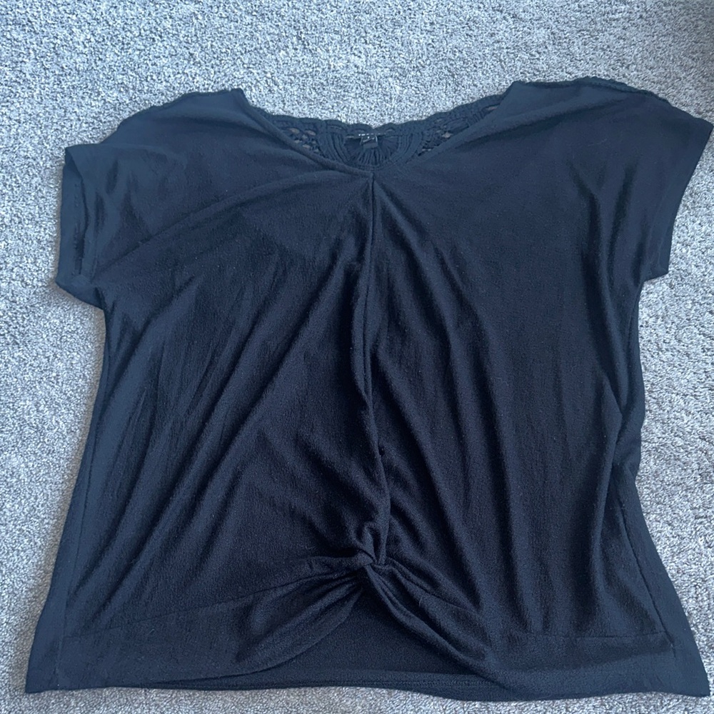 Torrid Black Short Sleeve Top